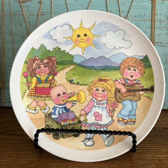 VTG Cabbage Patch Kid Melamine 9” Plate Dolls Melamine Dinnerware - Picture 1 of 6